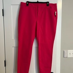 Old navy hot pink pixie skinny pants 18 new